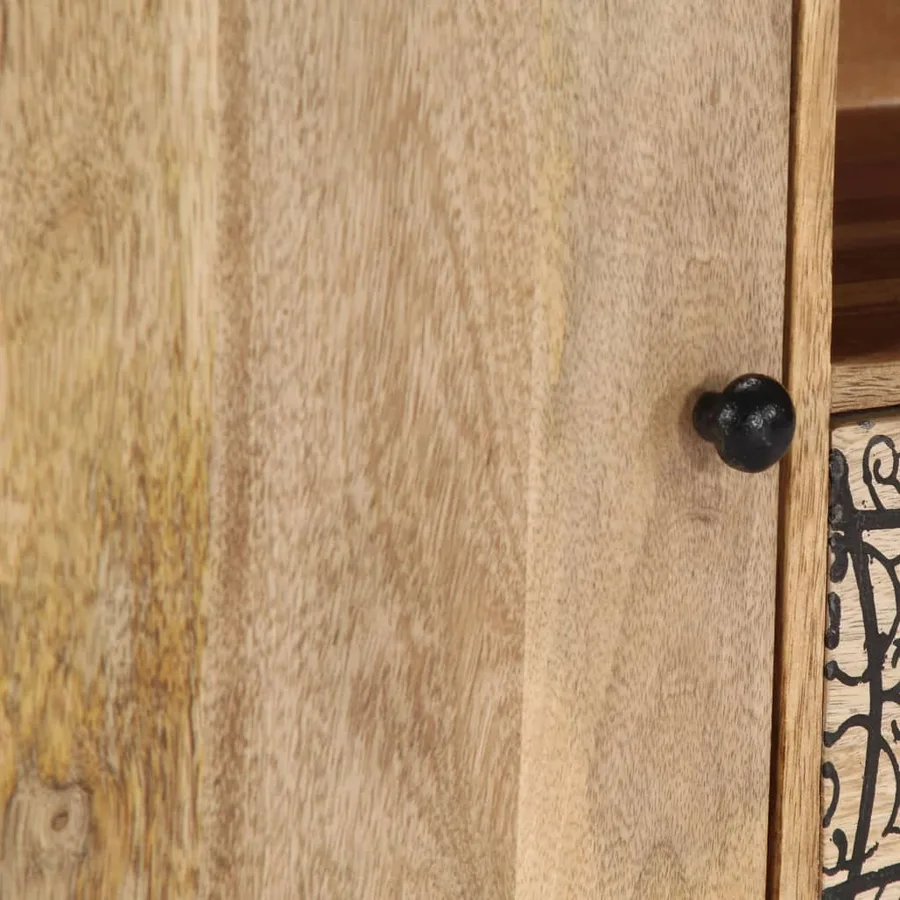 Meuble TV 140x30x40 cm Bois de manguier massif - 8