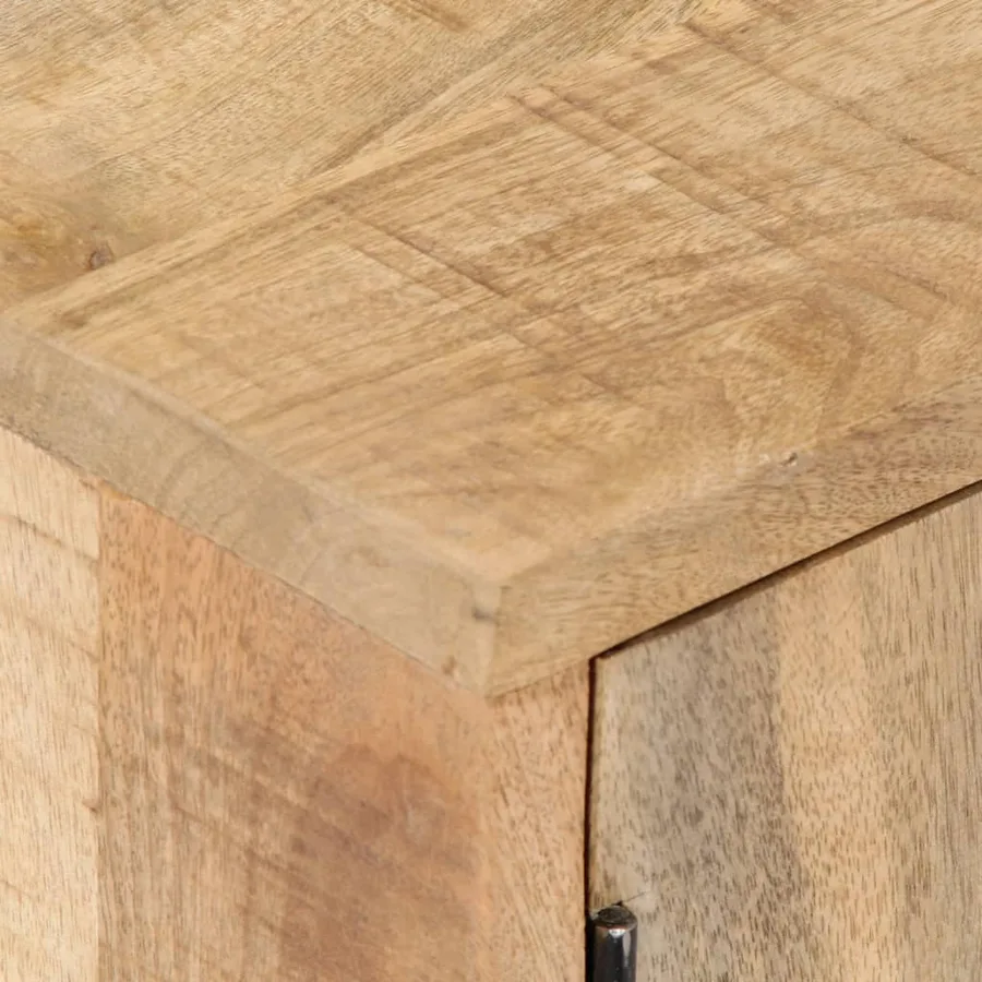 Meuble TV 140x30x40 cm Bois de manguier massif - 9