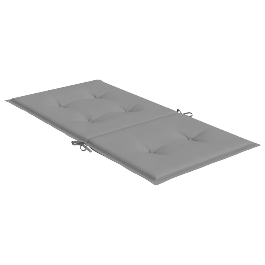 Coussins de chaise de jardin à dossier bas lot de 6 gris - 6