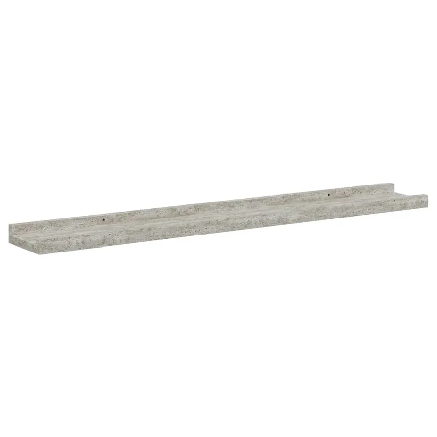 Étagères murales 2 pcs Gris béton 80x9x3 cm - 5