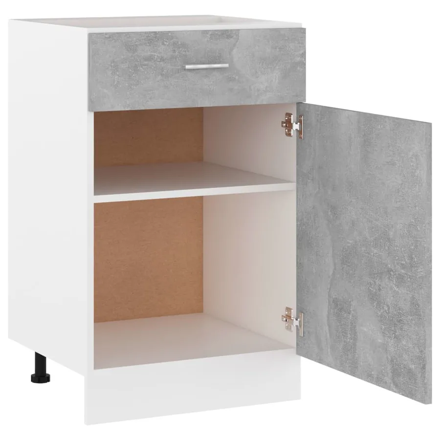 Armoire à tiroirs "Lyon" Gris béton 50 x 46 x 81,5 cm Bois d'ingénierie - 5
