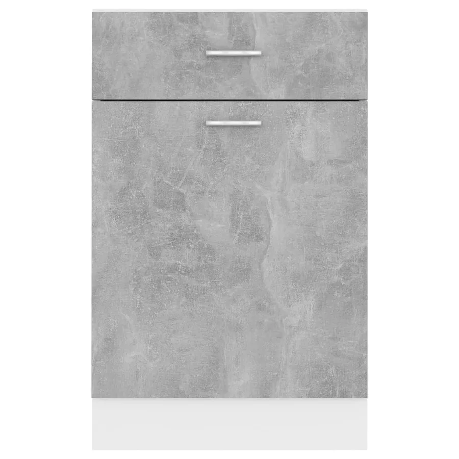 Armoire à tiroirs "Lyon" Gris béton 50 x 46 x 81,5 cm Bois d'ingénierie - 7
