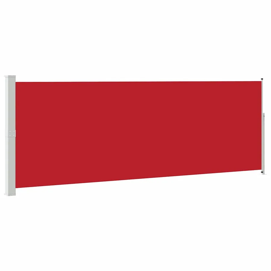 Auvent latéral rétractable 160 x 500 cm Rouge - 2