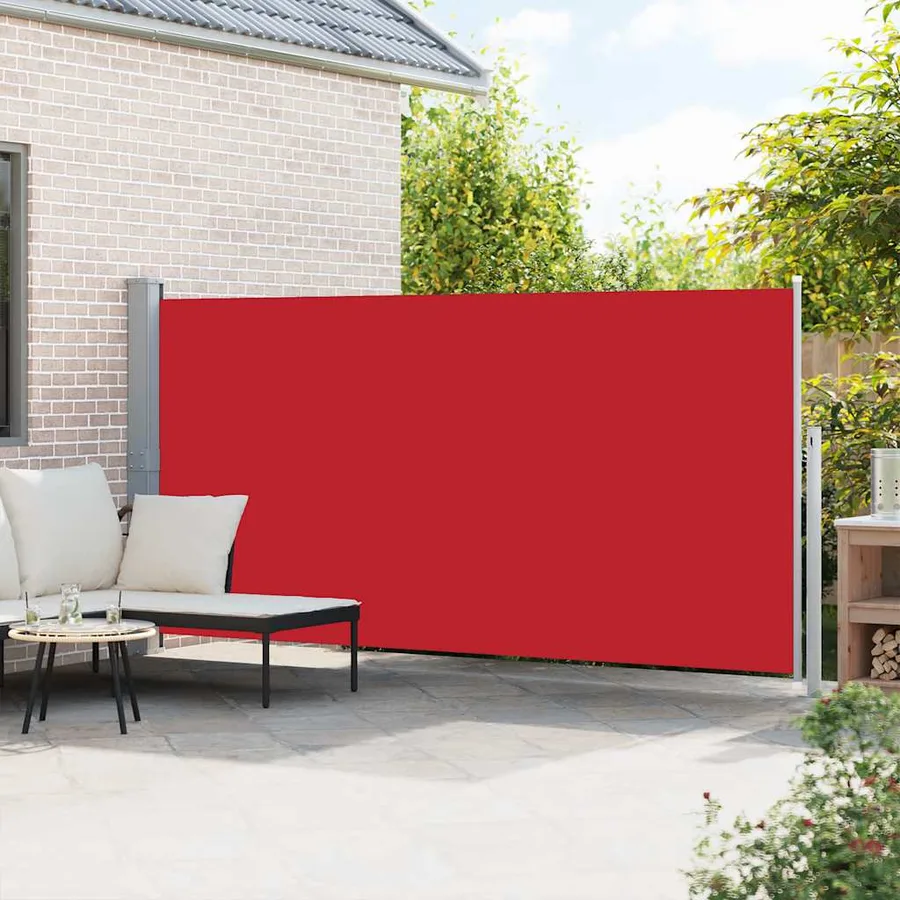 Auvent latéral rétractable 160 x 500 cm Rouge - 3