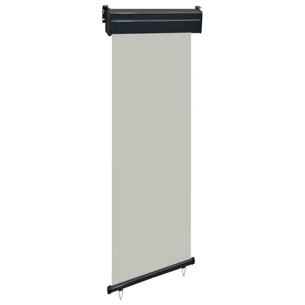 Auvent latéral de balcon 65x250 cm Gris
