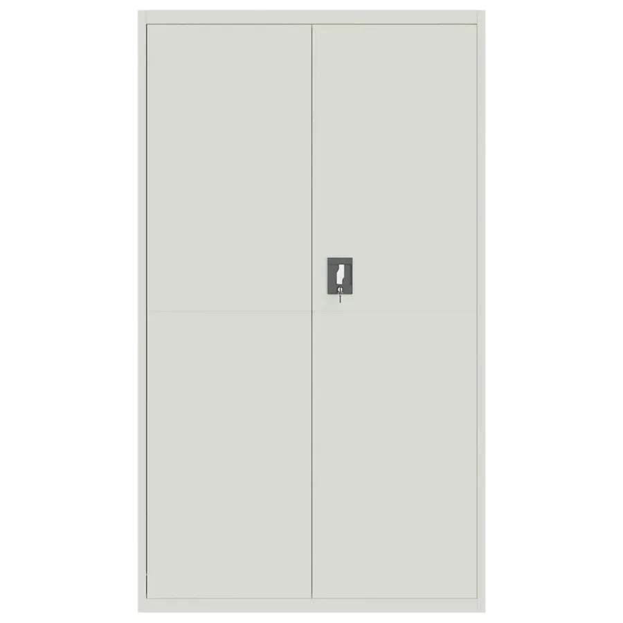 Classeur gris clair 105x40x180 cm acier - 3