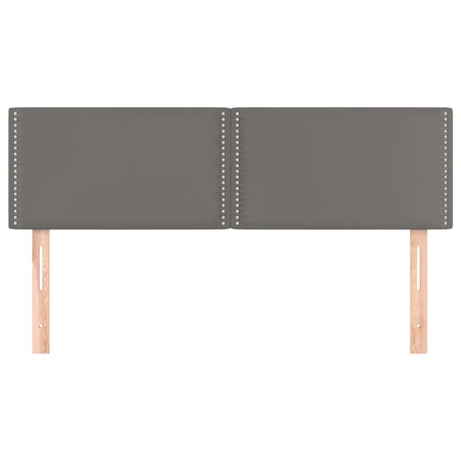 Têtes de lit Gris 144x5x78/88 cm Similicuir - 3