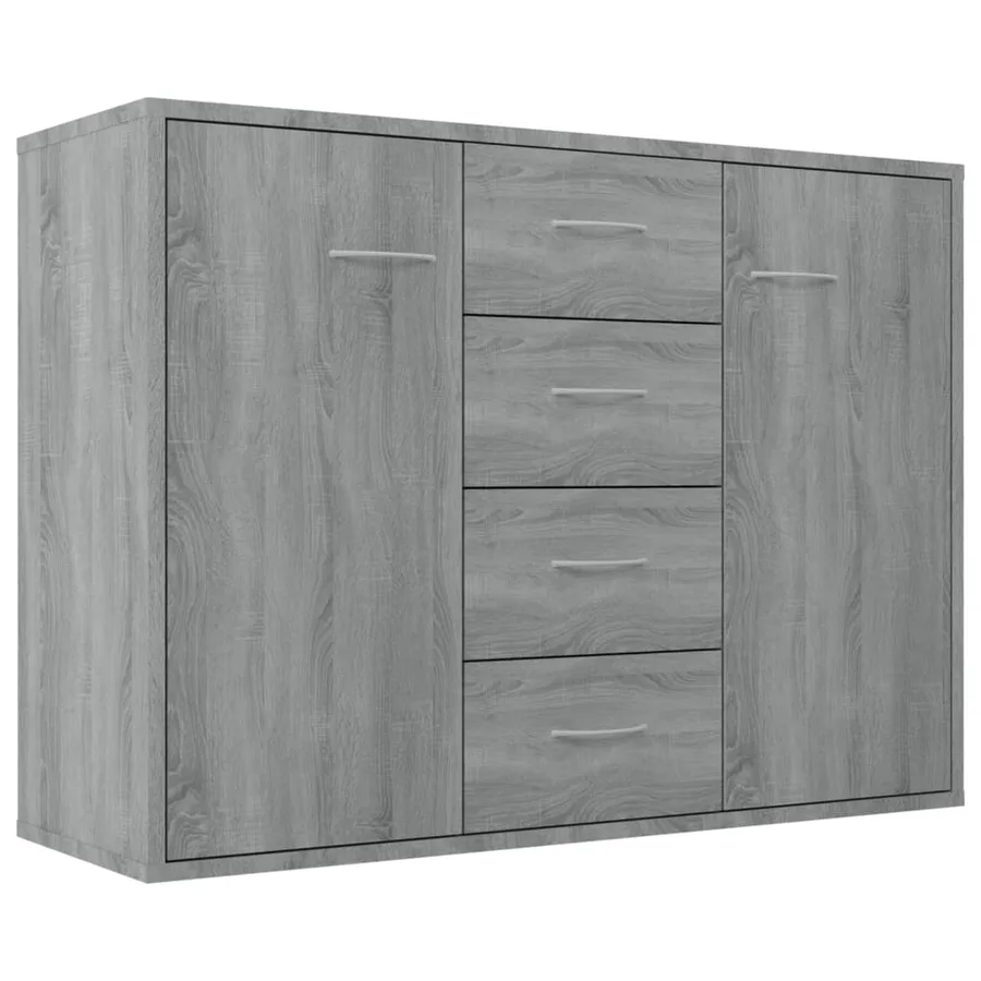 Buffet Sonoma gris 88x30x65 cm Bois d'ingénierie - 2