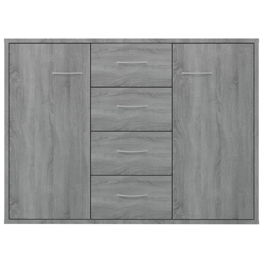 Buffet Sonoma gris 88x30x65 cm Bois d'ingénierie - 4