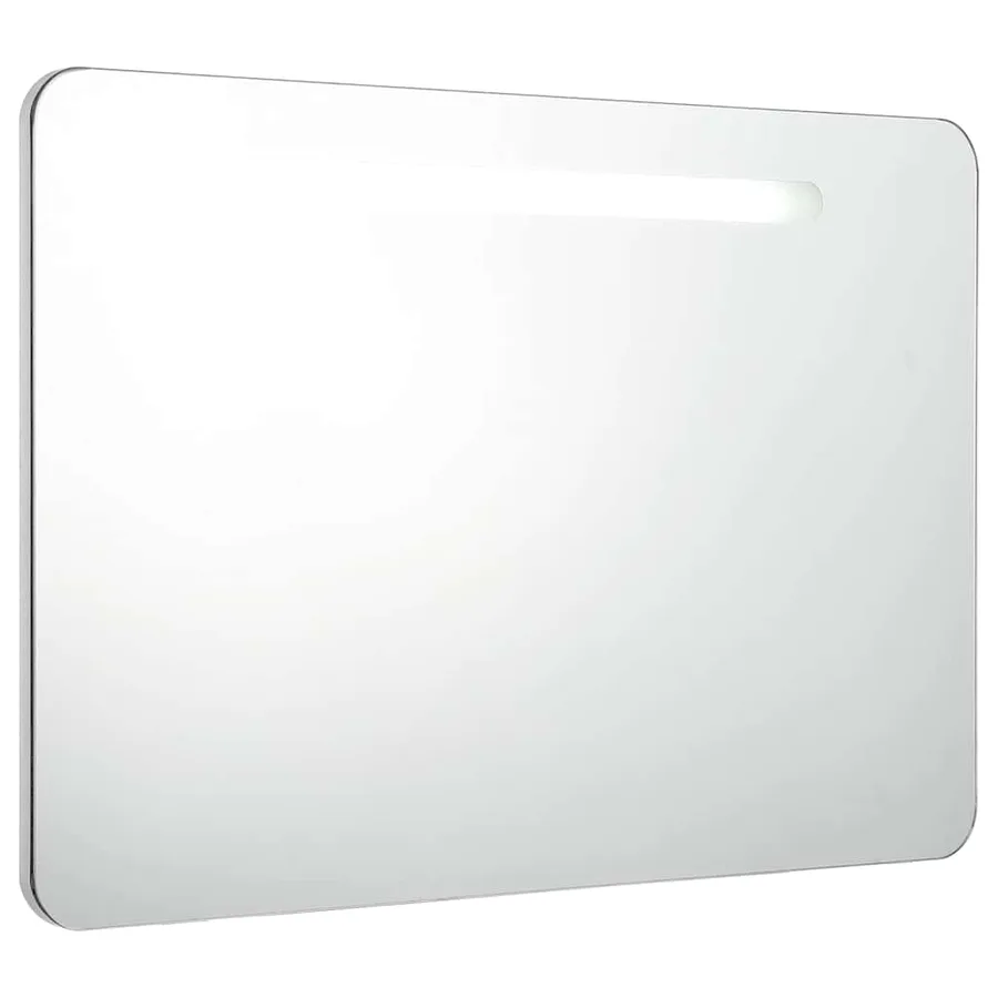 Armoire de salle de bain à miroir LED 80x9,5x55 cm - 2