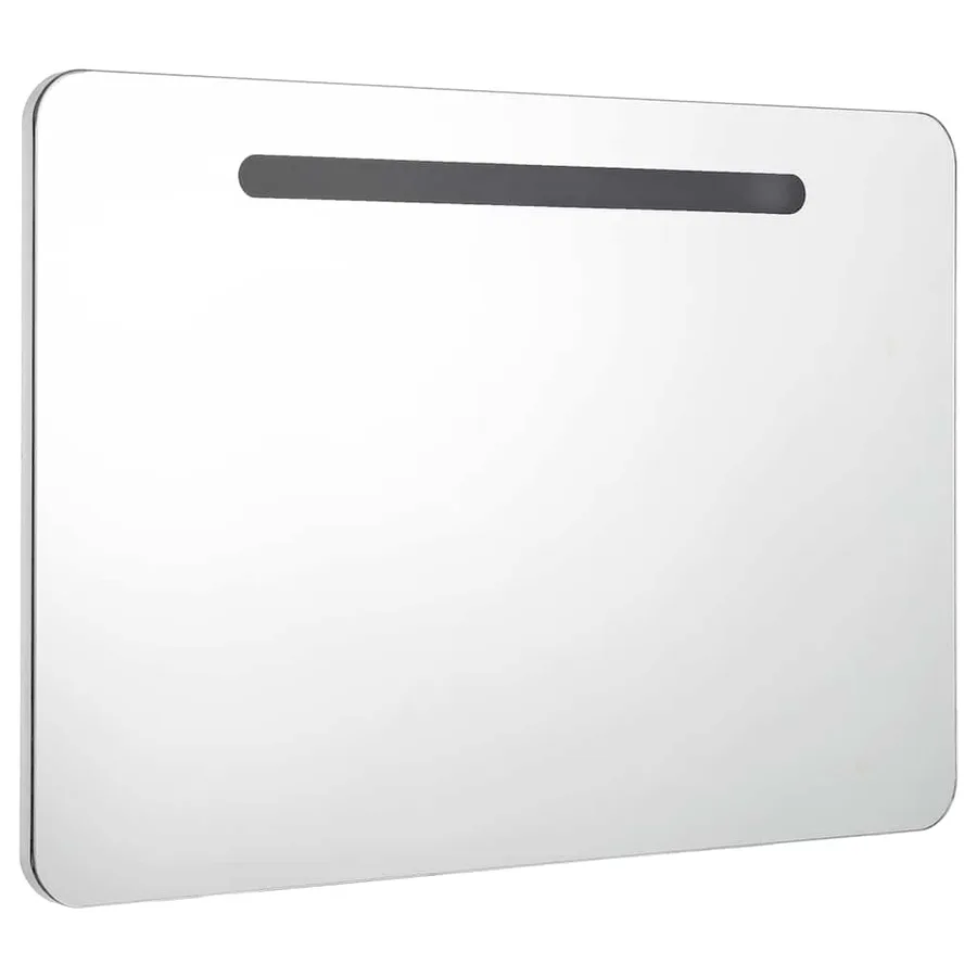 Armoire de salle de bain à miroir LED 80x9,5x55 cm - 3