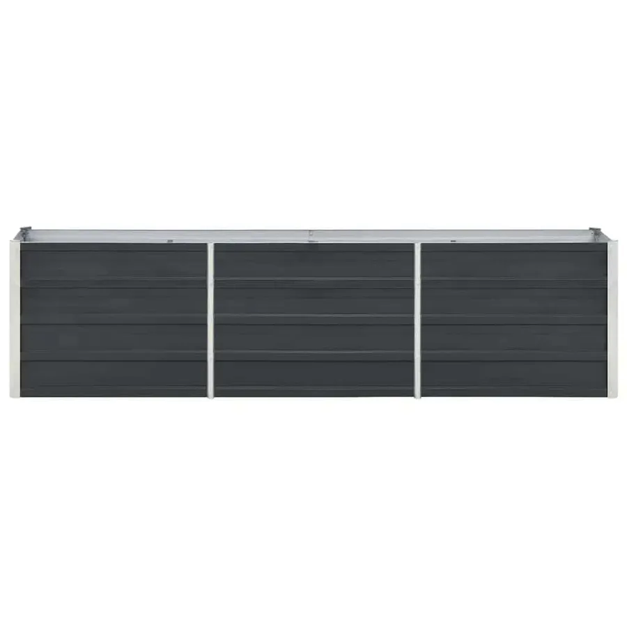 Lit surélevé de jardin Acier galvanisé 240x40x45 cm Anthracite - 4