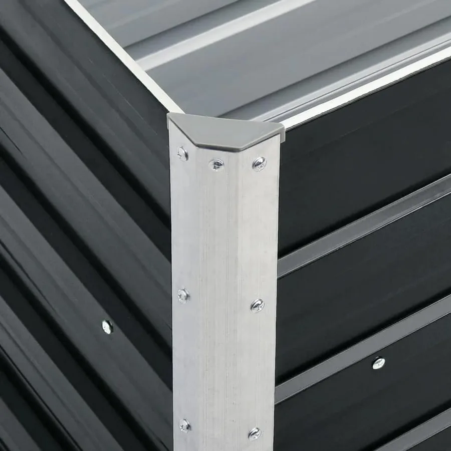 Lit surélevé de jardin Acier galvanisé 240x40x45 cm Anthracite - 7