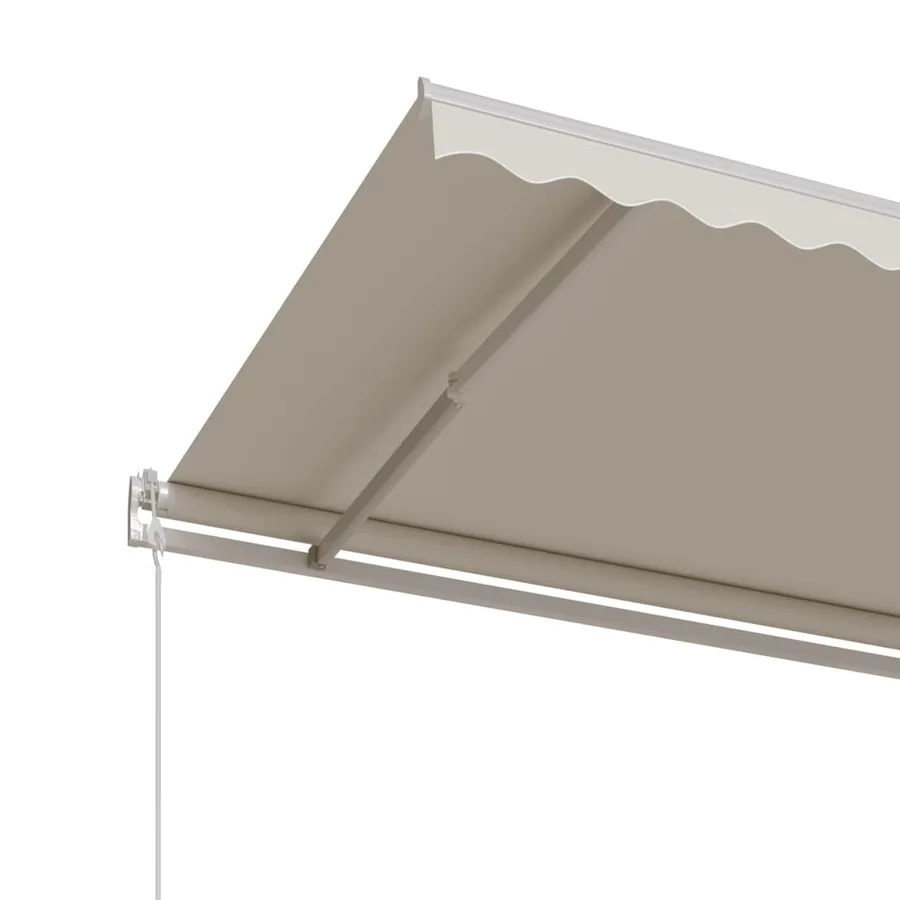 Auvent rétractable automatique 400x350 cm Crème - 5