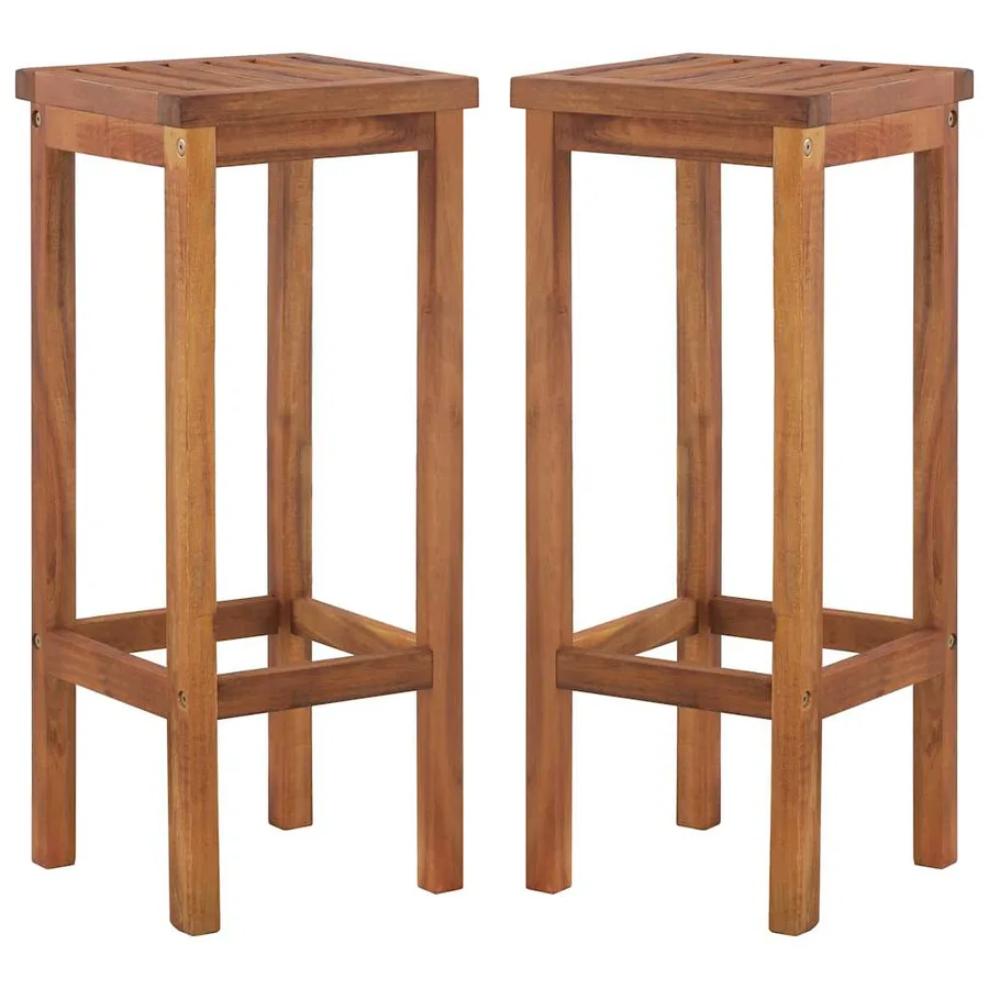 Ensemble de bar de jardin 7 pcs bois d'acacia solide - 6