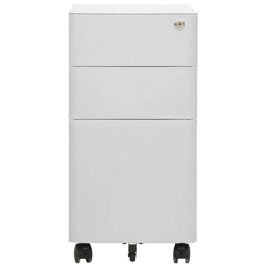 Classeur mobile Gris clair 30x45x59 cm Acier - 2