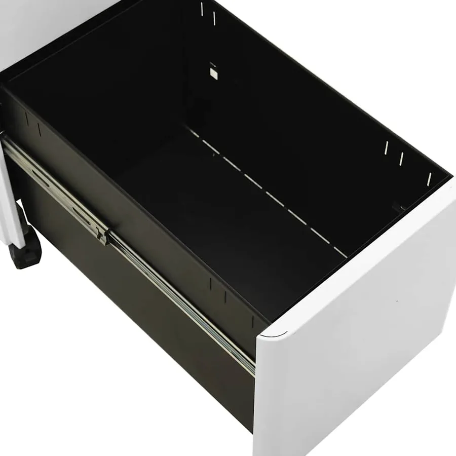 Classeur mobile Gris clair 30x45x59 cm Acier - 7