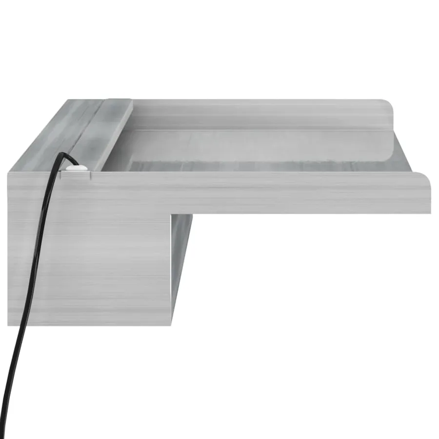 Déversoir pour cascade avec LED RVB Inox 60 cm - 9