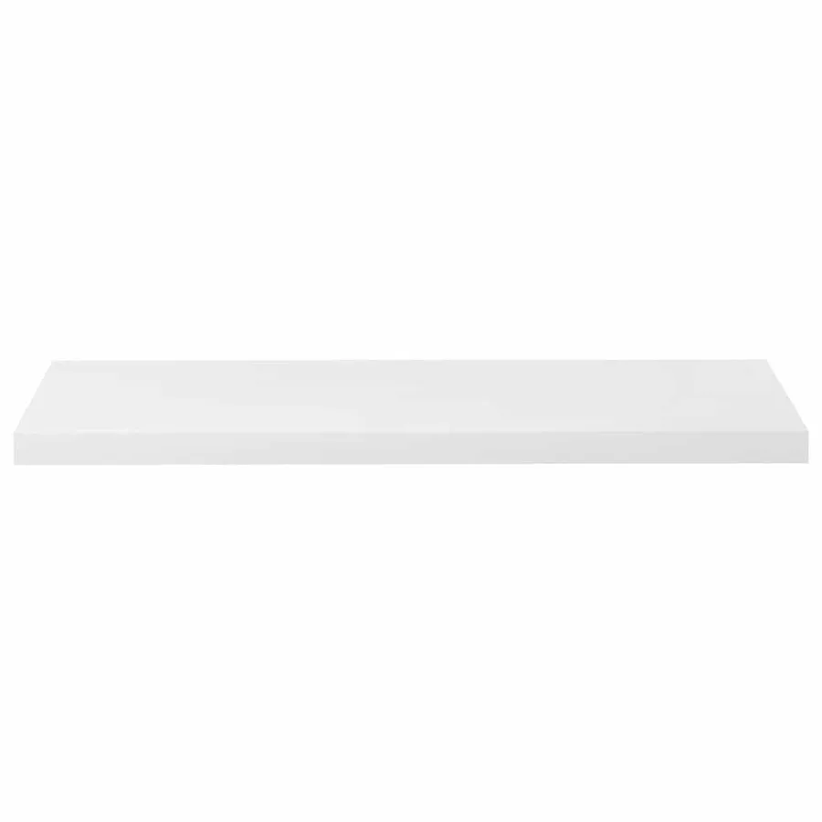 Étagère murale flottante Blanc brillant 90x23,5x3,8 cm MDF - 6