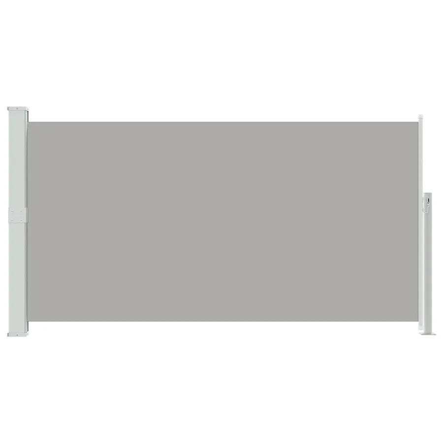 Auvent latéral rétractable de patio 170x300 cm Gris - 4