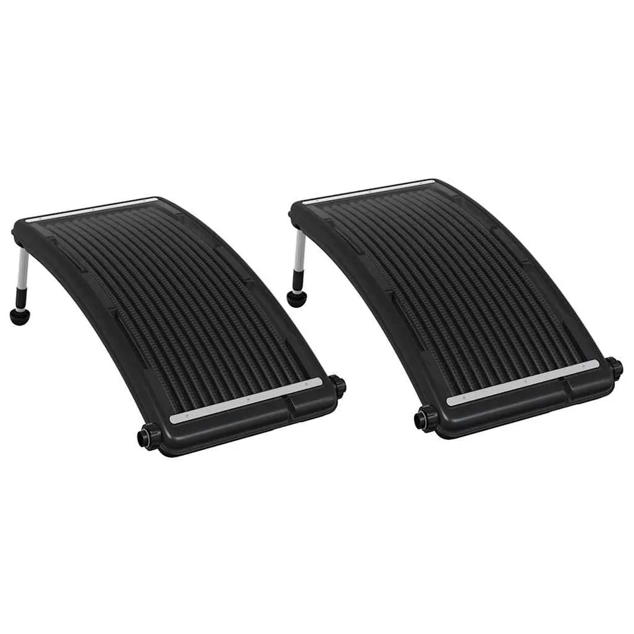 Panneaux de chauffage solaire de piscine courbés 2 pcs 110x65cm - 2