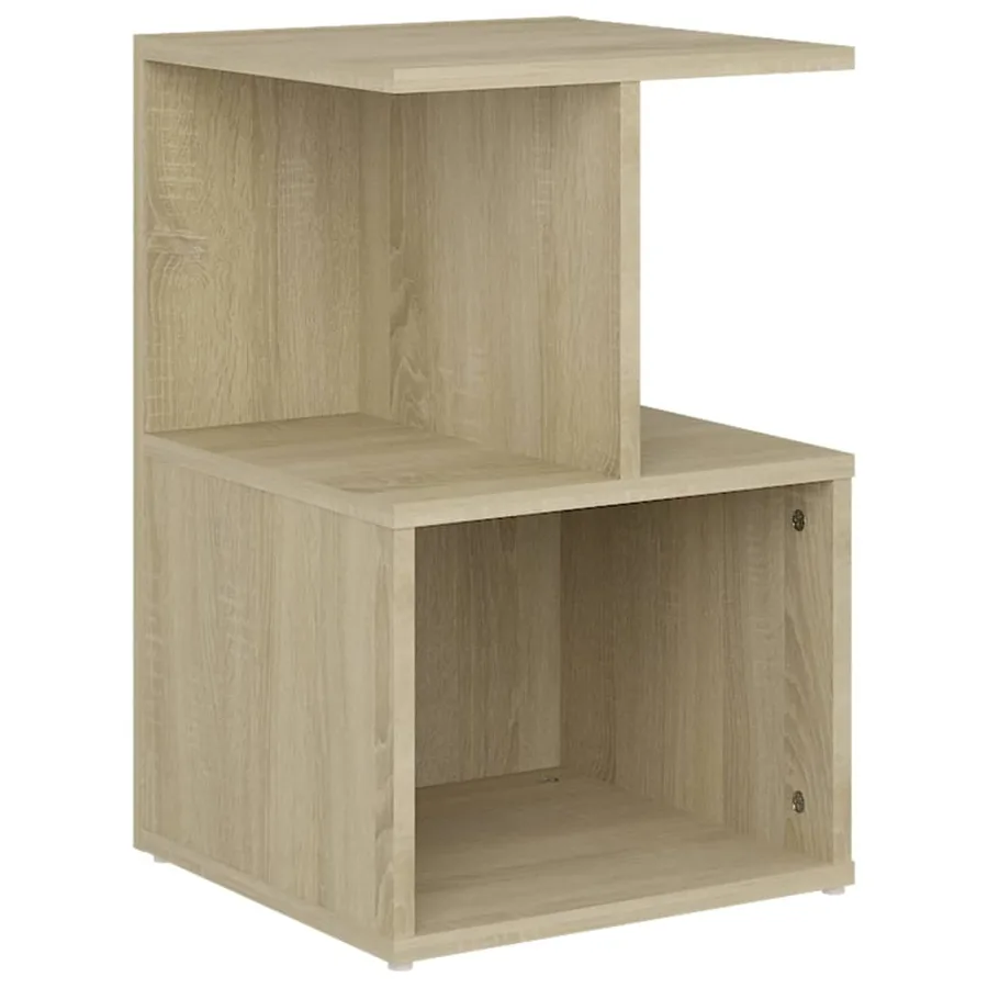 Table de chevet chêne sonoma 35x35x55 cm bois d'ingénierie - 2