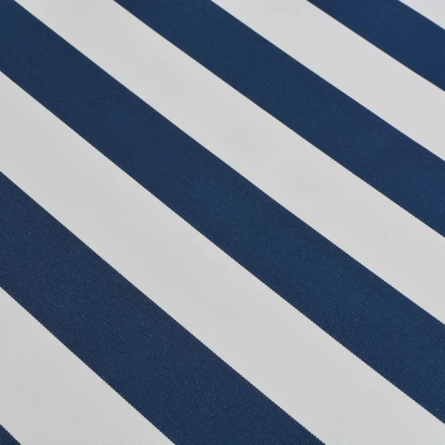 Auvent pliable manuel 400 cm Bleu/blanc - 5