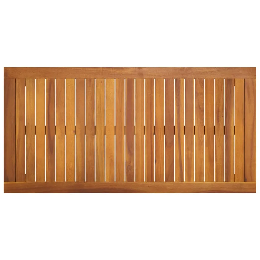 Ensemble à manger de jardin 3 pcs et coussins Acacia solide - 5
