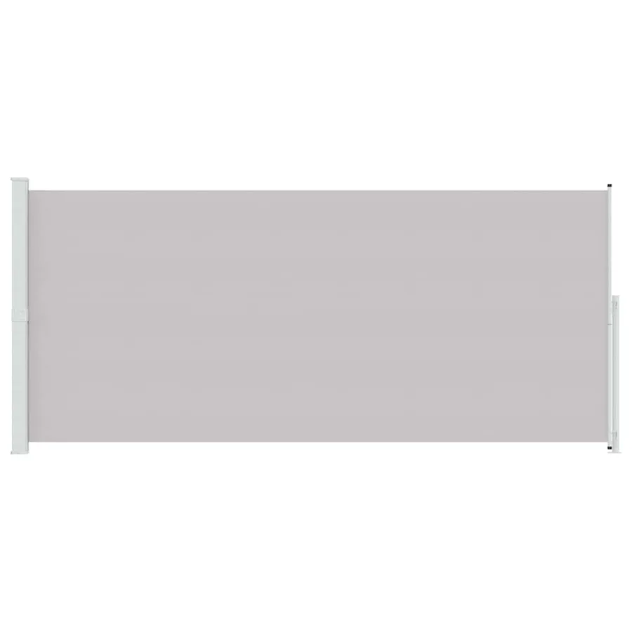 Auvent latéral rétractable de patio 220x500 cm Gris - 4