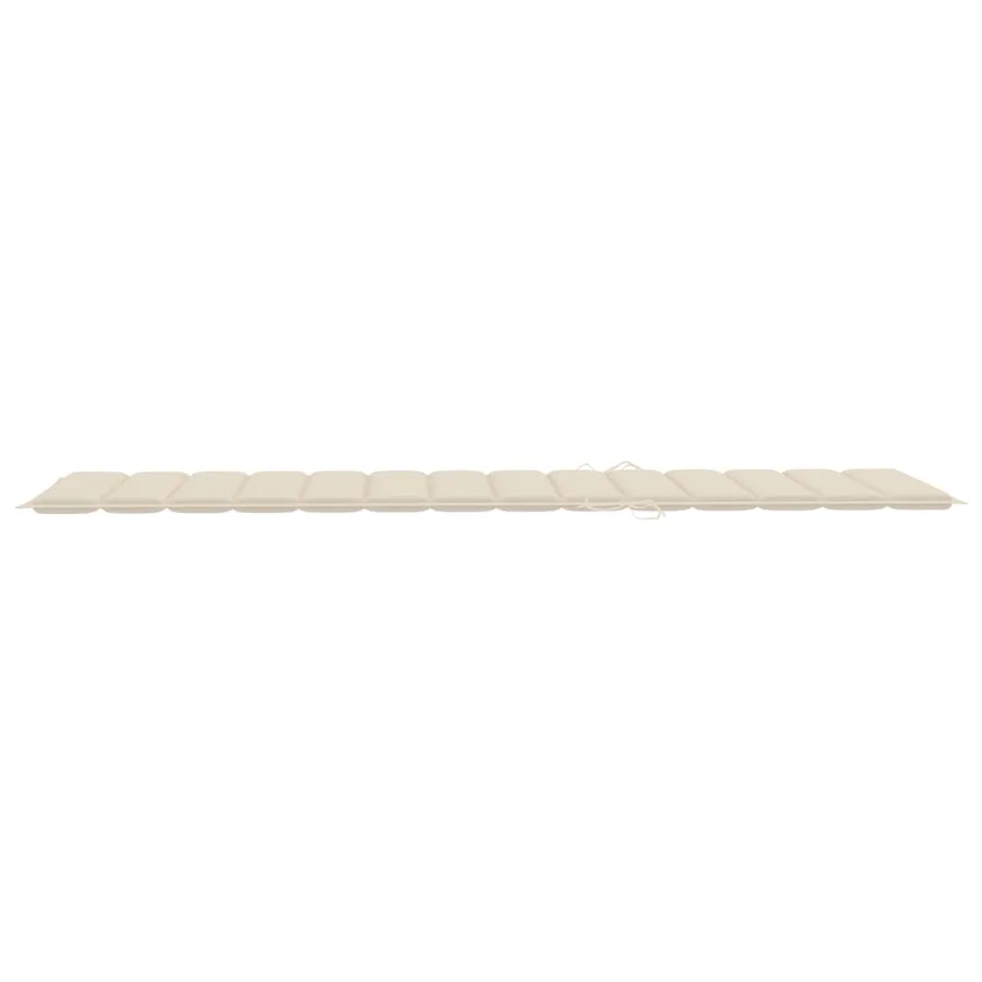 Chaises longues lot de 2 avec table et coussins Acacia solide - 14