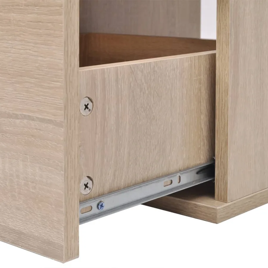 Mobilier de salle de bain avec lavabo 7 pcs Beige - 4