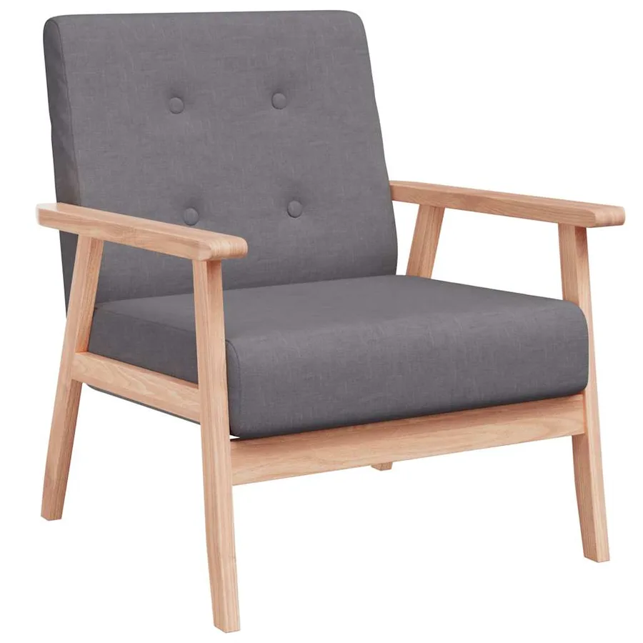 Fauteuil Gris foncé Tissu - 2