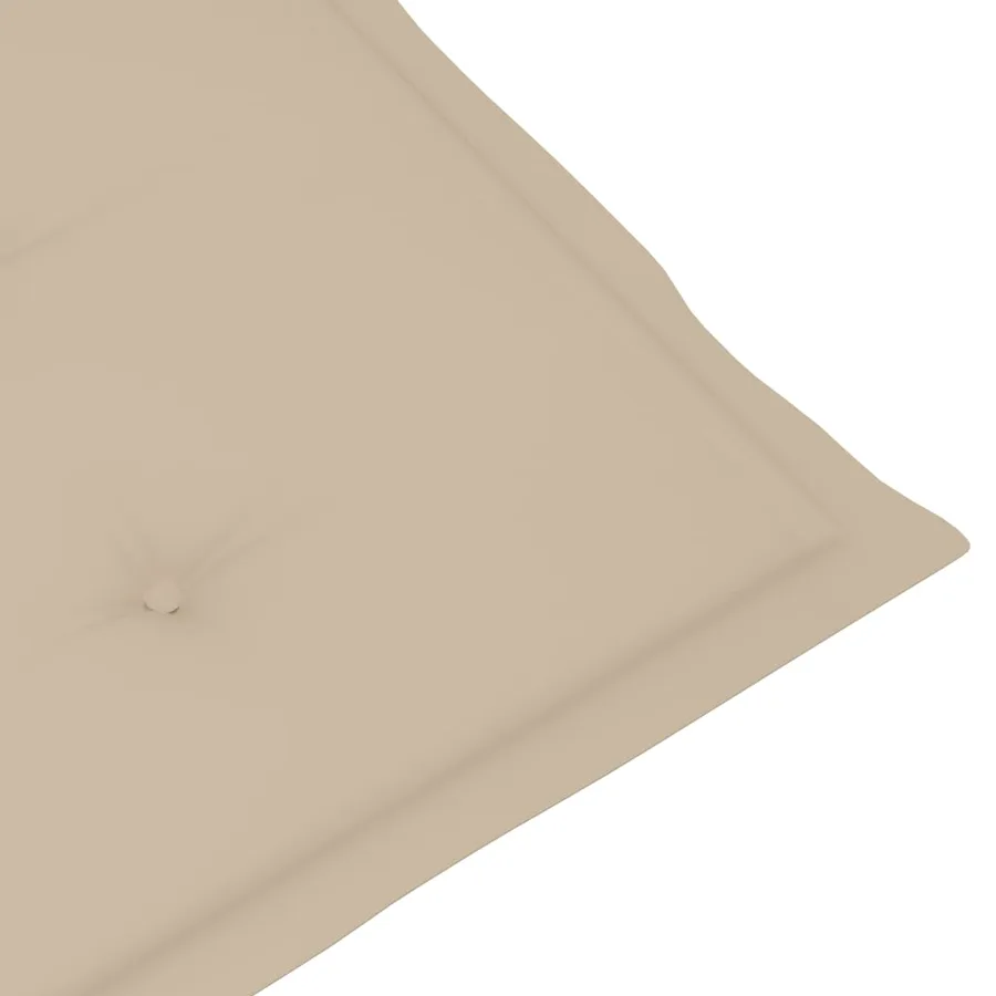 Chaises inclinables de jardin lot de 4 et coussins Bois acacia - 9