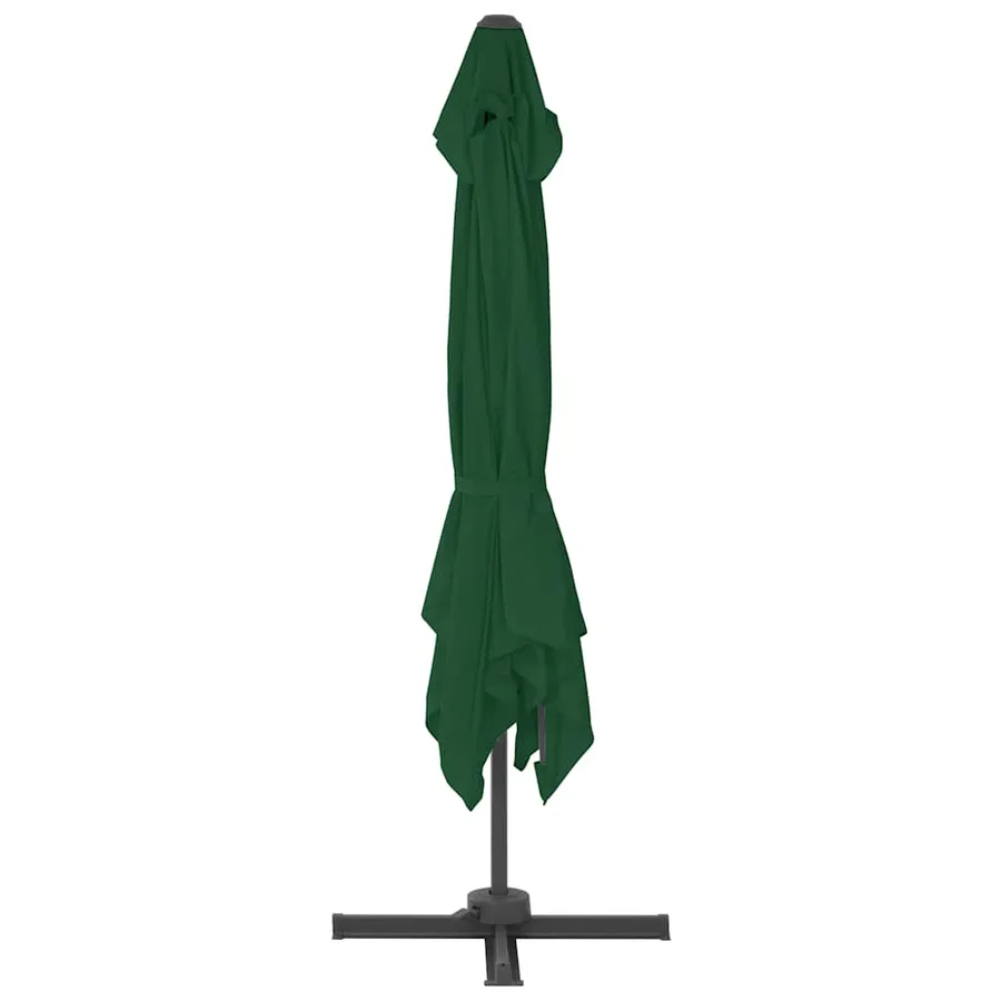 Parasol de jardin avec base portable vert - 5