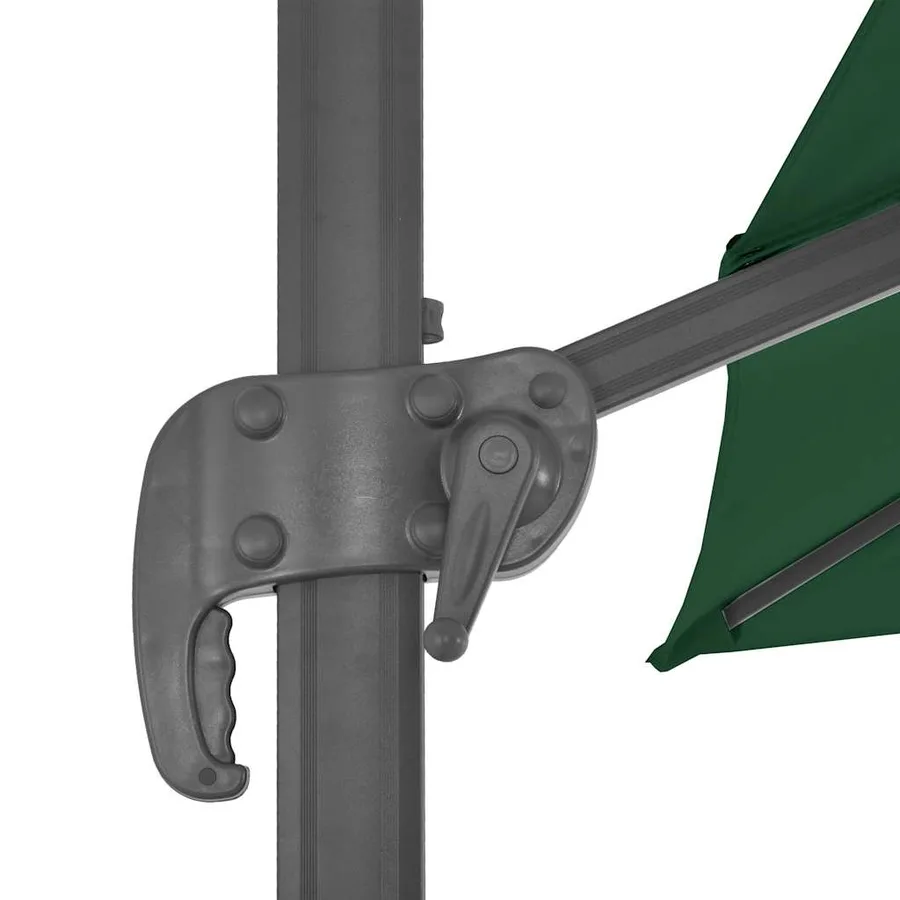 Parasol de jardin avec base portable vert - 8