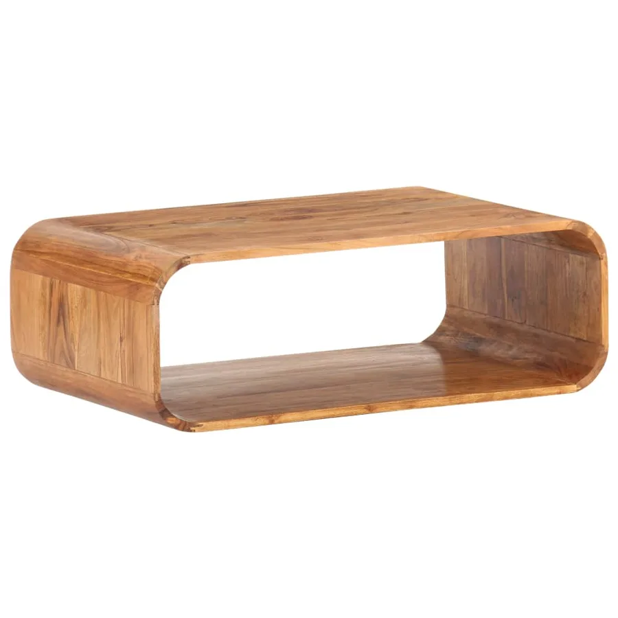 Table basse 90x50x30 cm Bois d'acacia massif - 11