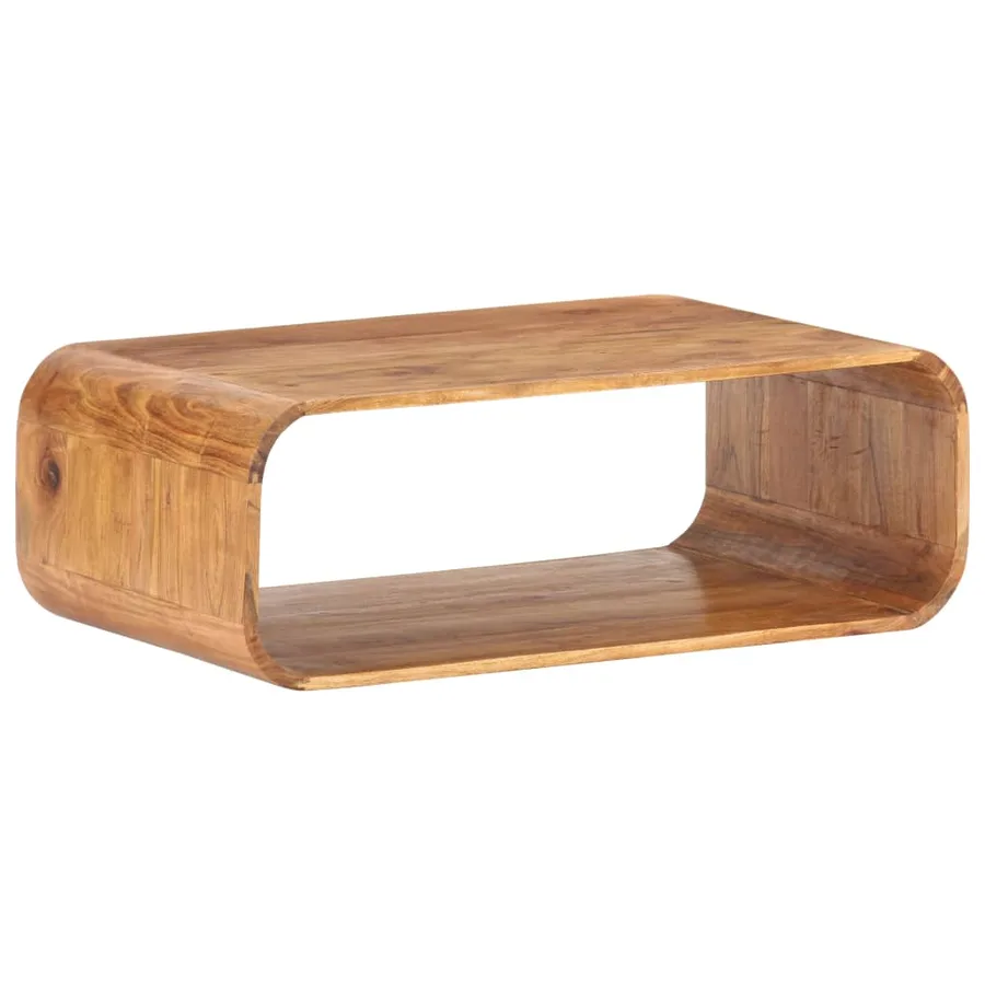 Table basse 90x50x30 cm Bois d'acacia massif - 8