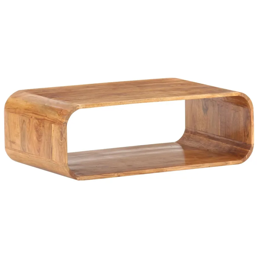 Table basse 90x50x30 cm Bois d'acacia massif - 9