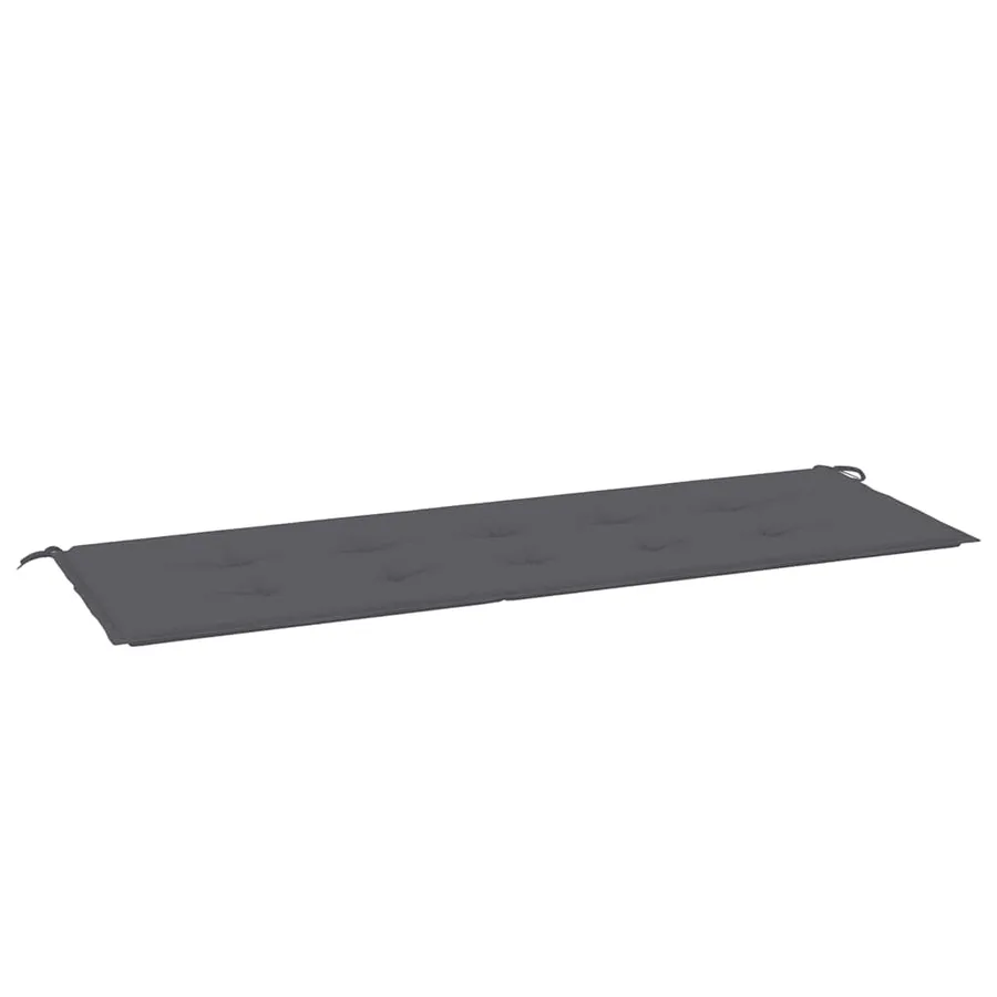 Coussin de banc de jardin anthracite 150x50x3 cm tissu oxford - 2