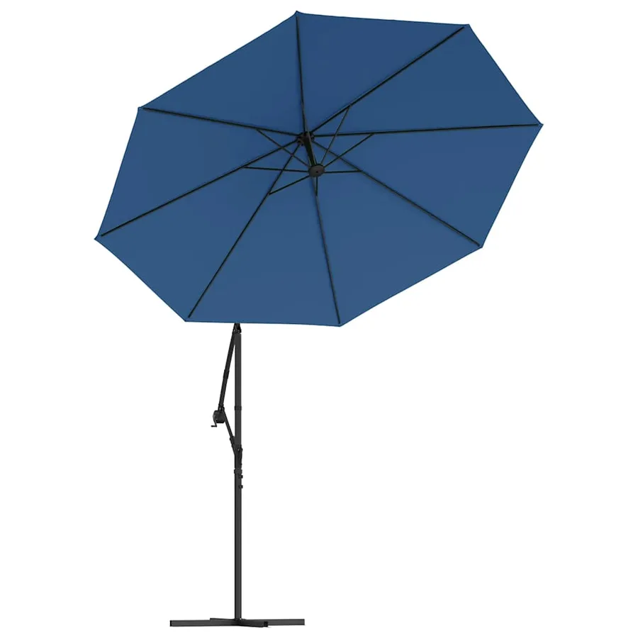 Tissu de remplacement pour parasol déporté Bleu azuré 350 cm - 4