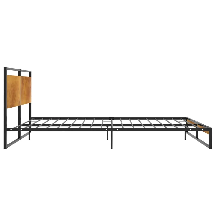 Cadre de lit sans matelas métal 200x200 cm - 5