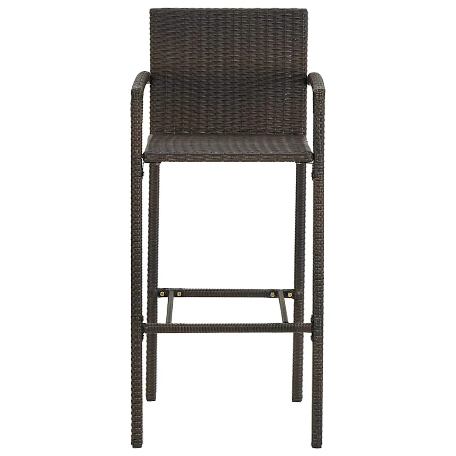 Ensemble de bar de jardin 3 pcs Marron - 13
