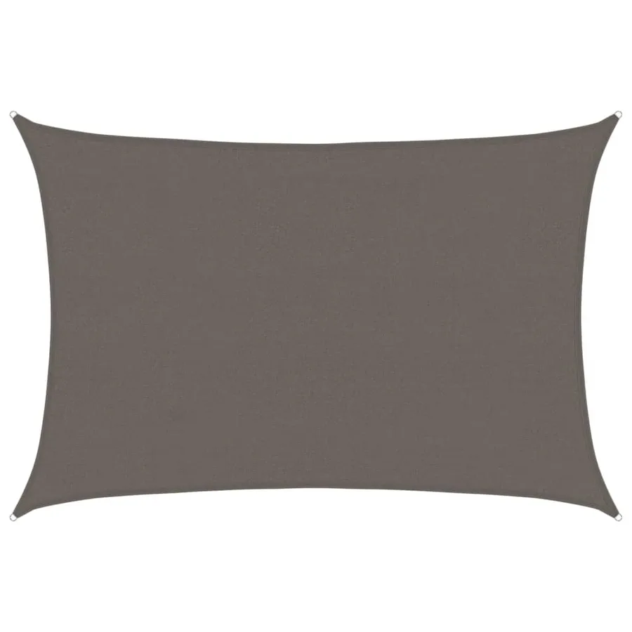 Parasol en PEHD rectangulaire 4 x 6 m Anthracite - 2