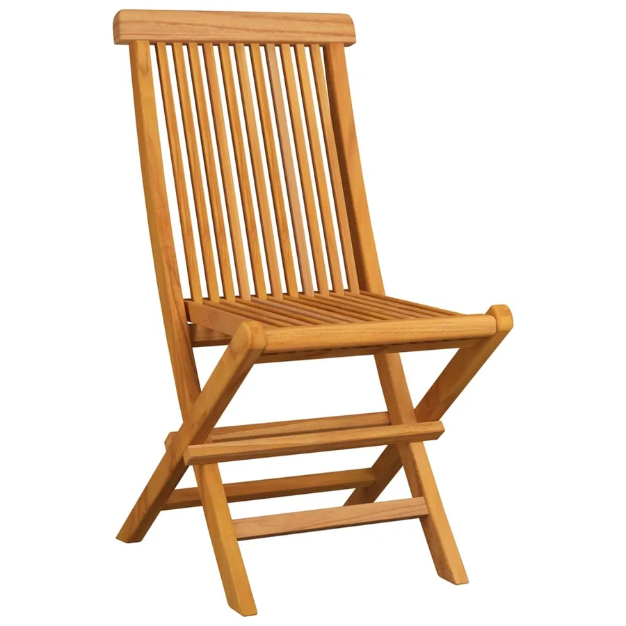 Chaises de jardin avec coussins anthracite lot de 8 Teck massif - 4