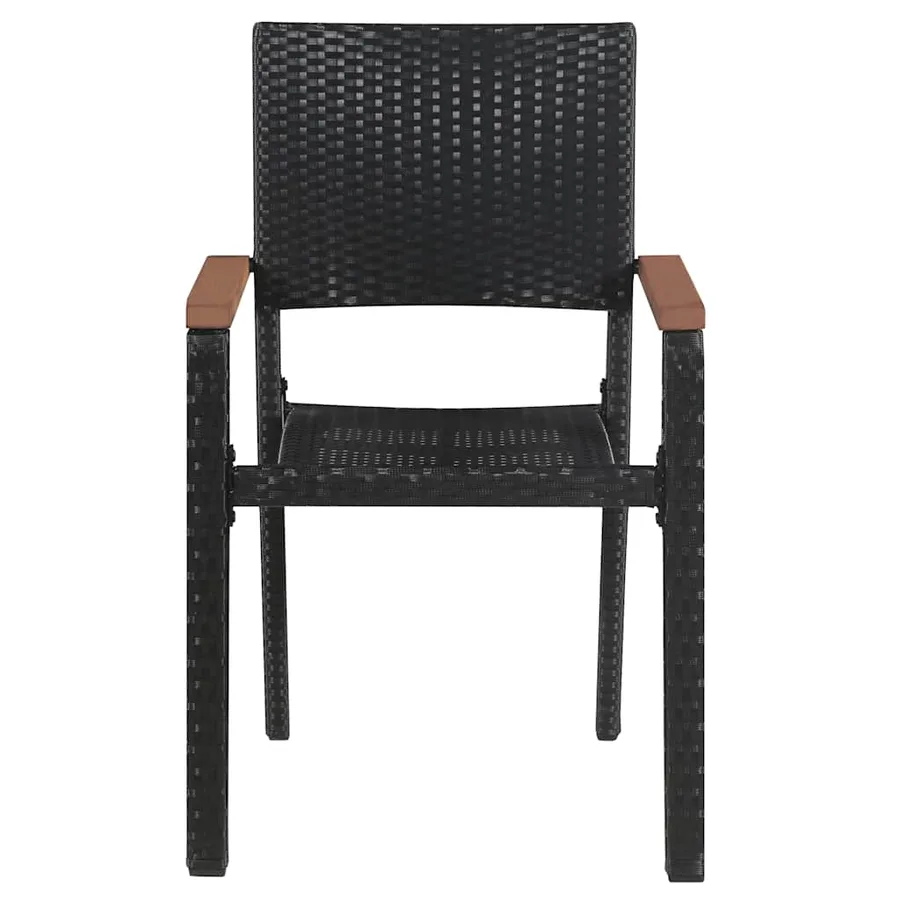 Ensemble à manger de jardin 7 pcs Noir - 9