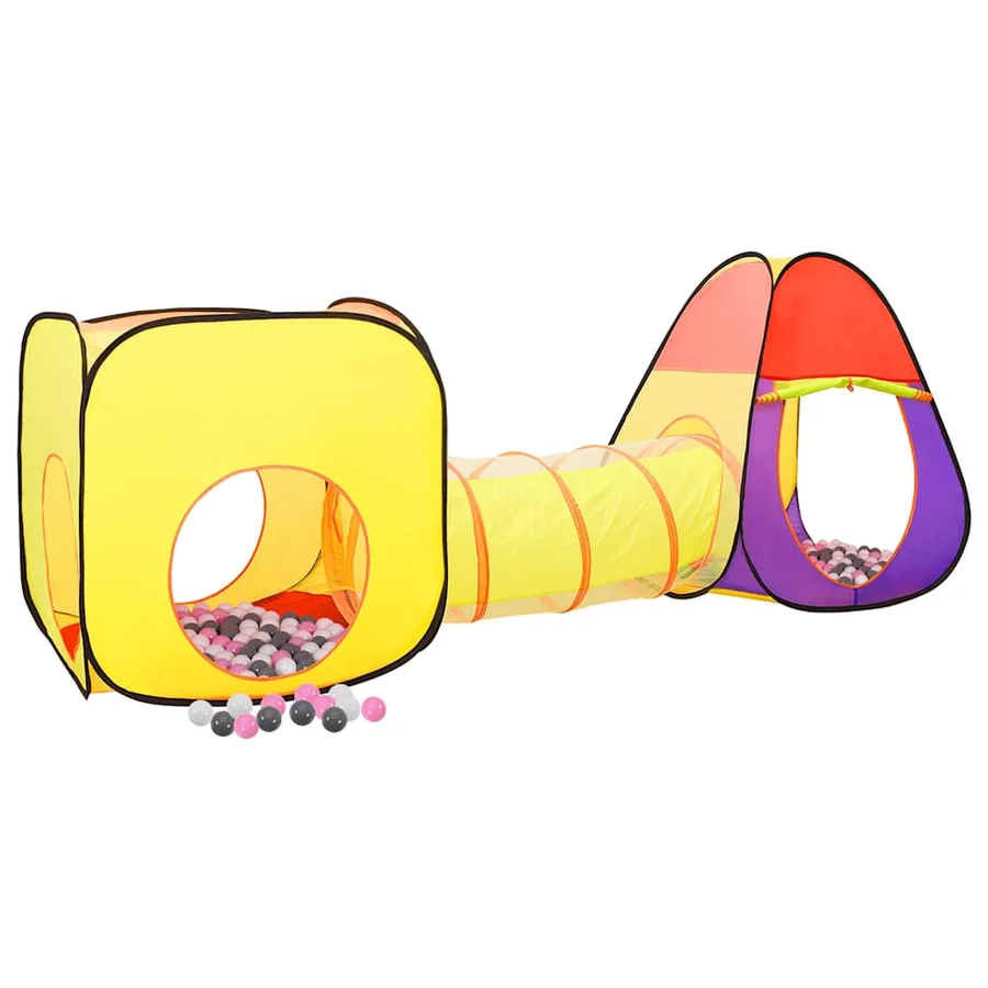 Tente de jeu pour enfants 250 balles Multicolore 255x80x100 cm - 2