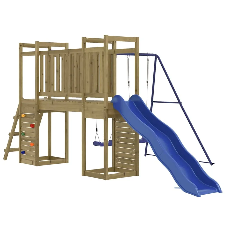 Aire de jeux d'extérieur bois de pin imprégné - 2