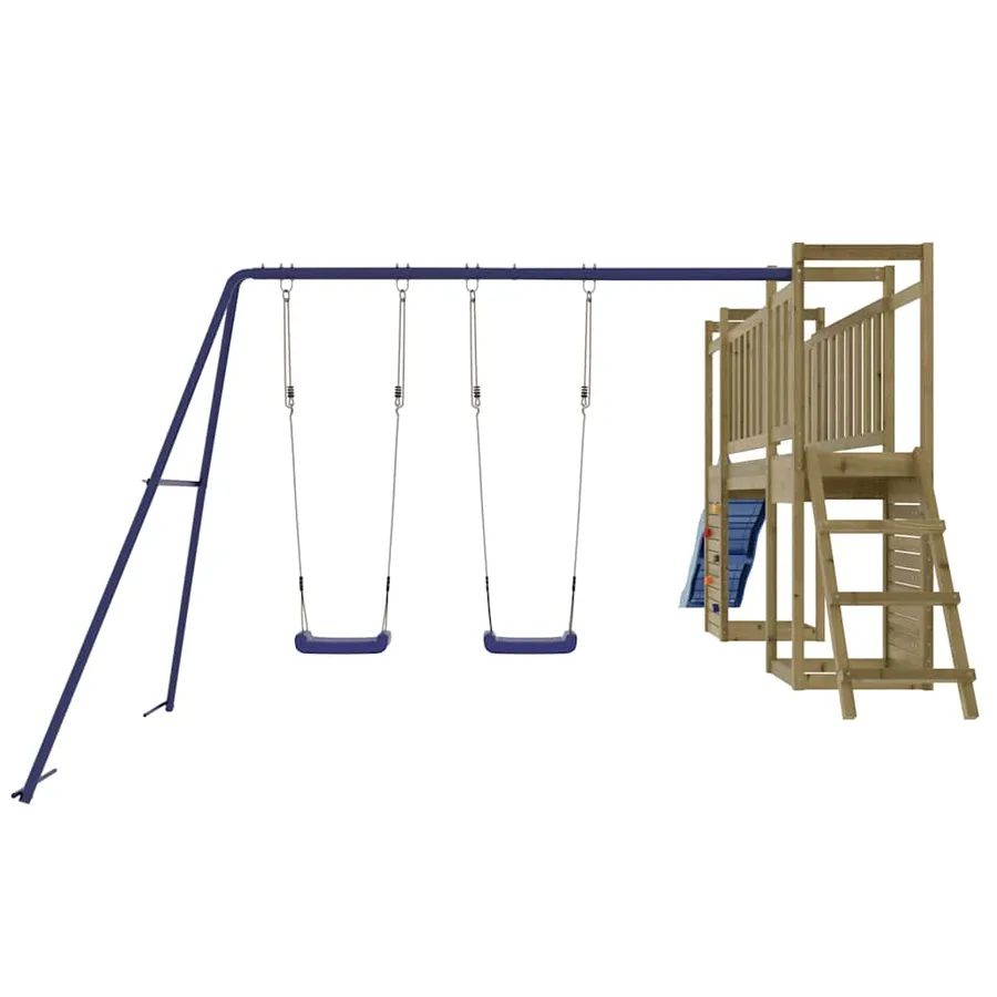 Aire de jeux d'extérieur bois de pin imprégné - 6