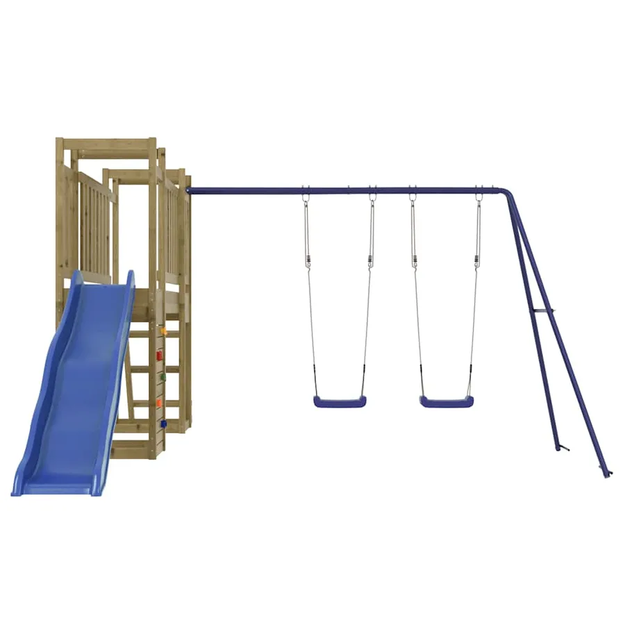 Aire de jeux d'extérieur bois de pin imprégné - 7