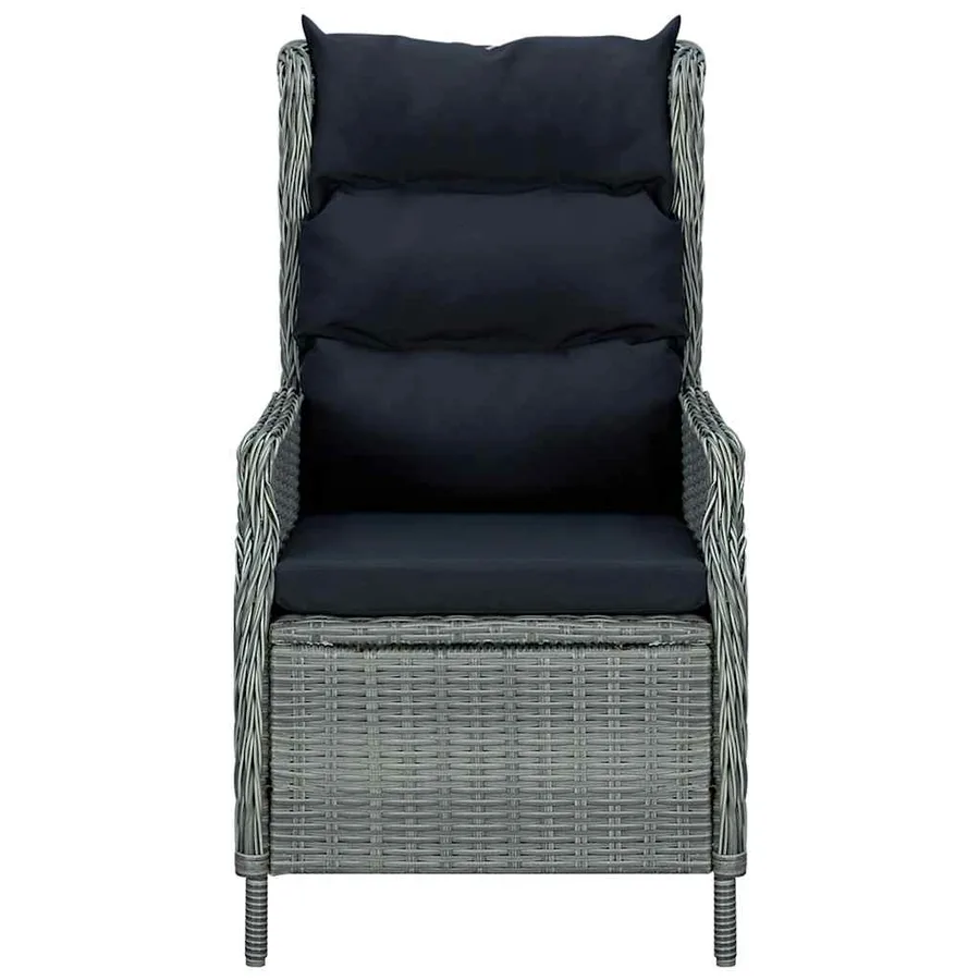 Ensemble à manger de jardin 7 pcs Gris clair - 5